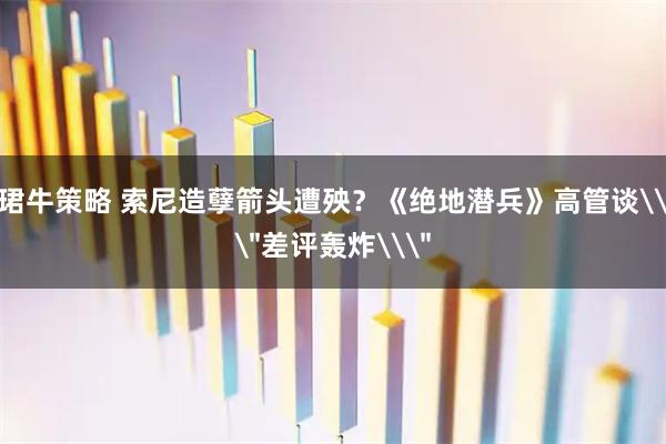 珺牛策略 索尼造孽箭头遭殃？《绝地潜兵》高管谈\＂差评轰炸\＂